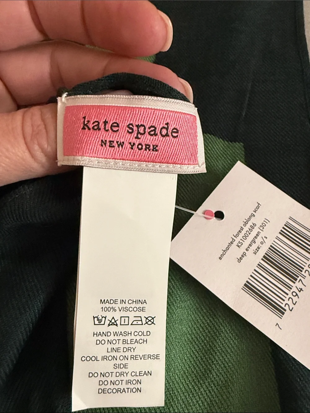 NWT Kate Spade Enchanted Forest scarf